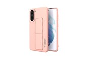 Handys - Cover & Cases - Wozinsky Kickstand Case Silicone Case with Stand Samsung Galaxy S21+ 5G Case Pink - 9111201941458