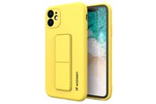 Handys - Cover & Cases - Wozinsky Kickstand Case Silicone Case with Stand Samsung Galaxy A22 4G Case Yellow - 9145576226896