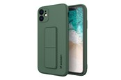 Handys - Cover & Cases - Wozinsky Kickstand Case Silicone Case with Stand Samsung Galaxy A22 4G Case Dark Green - 9145576226902