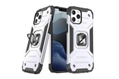 Handys - Cover & Cases - Wozinsky  Ring Armor Armored Hybrid Case Cover + Magnetic Holder iPhone 13 Silver - 9111201944749