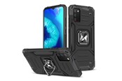 Handys - Cover & Cases - Wozinsky Ring Armor Armored Hybrid Case Cover + Magnetic Holder Samsung Galaxy A03s Black - 9145576243251