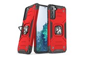 Handys - Cover & Cases - Wozinsky Ring Armor Armored Hybrid Case Cover + Magnetic Holder for Samsung Galaxy S22+ (S22 Plus) red - 9145576239759