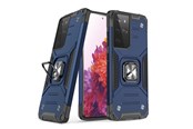 Handys - Cover & Cases - Wozinsky Ring Armor Armored Hybrid Case Cover + Magnetic Holder Samsung Galaxy S22 Ultra Blue - 9145576239810