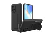 Handys - Cover & Cases - Wozinsky Kickstand Case Silicone Case with Stand Case Xiaomi Redmi 10 Black - 9145576247556