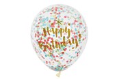 Spielzeug - Haza Witbaard Confetti Balloons Happy Birthday 6 pcs. - U58225