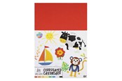 Kreativ-Spiele - Creative Craft Group Ribbed Craft Cardstock A4 8 Sheets 8 Colors - 110014