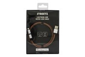 USB Kabel - Deltaco Streetz IPLH-241 - data / power cable - Lightning / USB - 1 m - IPLH-241