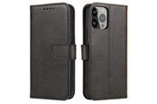 Handys - Cover & Cases - Hurtel Magnet Case Cover for TCL 30+ Flip Cover Wallet Stand Black - 5907769351150
