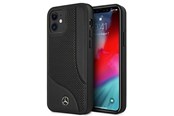 Handys - Cover & Cases - Mercedes  Leather Perforated Area Case for iPhone 12 mini - Black - 3666339013172