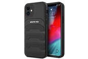 Handys - Cover & Cases - Mercedes AMG Leather Debossed Lines Case for iPhone 12 mini - Black - 3666339013929