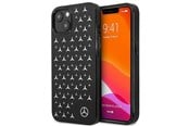 Handys - Cover & Cases - Mercedes Silver Stars Pattern Case for iPhone 13 mini - Black - 3666339020217