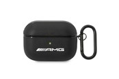 Handys - Cover & Cases - Mercedes AMG Leather Big Logo Case for AirPods Pro - Black - 3666339069278