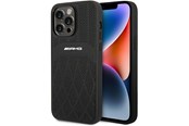 Handys - Cover & Cases - Mercedes AMG Leather Curved Lines MagSafe Case for iPhone 14 Pro Max - Black - 3666339071974