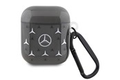 Handys - Cover & Cases - Mercedes Large Star Pattern Case for AirPods 1 / 2 - Black - 3666339094508