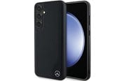 Handys - Cover & Cases - Mercedes Leather Debossed Line MagSafe Case for Samsung Galaxy S24+ - Black - 3666339240950