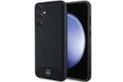 Handys - Cover & Cases - Mercedes  Leather Textured & Plain MagSafe Case for Samsung Galaxy S24 - Black - 3666339241001