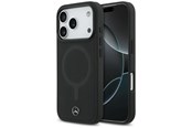 Handys - Cover & Cases - Mercedes  Plain Smooth Leather MagSafe Case for iPhone 17 Pro - Black - 3666339568504