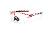 Fahrrad-Zubehör - Rockbros Cycling Glasses Photochromic with UV Protection and Corrective Insert 14120008002 - USA Pattern - White - 8386824303735