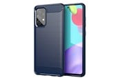 Handys - Cover & Cases - Hurtel Carbon Case Flexible Cover TPU Case for Samsung Galaxy A72 4G Blue - 5907769324741