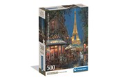 Puzzle - Clementoni Puzzle 500 Pcs CB High Quality Collection Night of the Eiffel Café - 35577