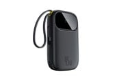 Powerbank (Akku) - Baseus EnerFill FC31 20000mAh 45W Power Bank with Display with USB-C and Lightning Cables - Black - 20000 mAh - E0028D00