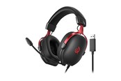 Kopfhörer/Headsets - QCY Heroad VN200 Gaming Headphones - H7GM black red