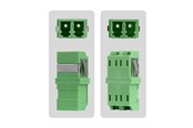 Netzwerk - Kabel - StarTech.com network coupler - green - Grün - DUPLEXLCAPCNOF