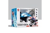 Ferngesteuert - Sharper Image Toy RC Monster Spinning Car Metallic Blue - 1212014891