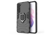 Handys - Cover & Cases - Hurtel Ring Armor Case for Samsung Galaxy S23+ Armored Cover Magnetic Holder Ring Black - 5907769352126