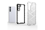 Handys - Cover & Cases - Hurtel Honeycomb Case for Samsung Galaxy S23+ Armored Hybrid Cover Transparent - 9145576272329