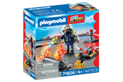 Figuren - Playmobil Feuerwehrmann mit Wasserpumpe - 71826