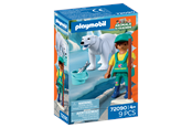 Figuren - Playmobil Zoo: Eisbär und Tierpfleger - 72090