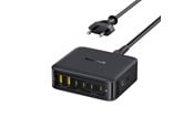Handys - Adapter und Ladegeräte - Baseus EnerFill FH21 120W Charging Station 4xUSB-C + 2xUSB-A - Black - E0120T00