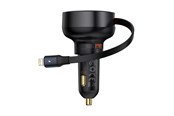Handys - Adapter und Ladegeräte - Baseus Enjoyment Pro 55W USB-A Car Charger with Retractable Lightning Cable - Black - C00057801111-00