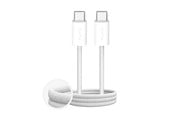 USB Kabel - Puro Fabrik 4 240W Braided Cable USB-C - USB-C 1m - White - PUCCC240WFABK4WHI