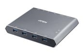 KVM Switches - ATEN 2-Port 4K DisplayPort USB-C KVM Switch with Power Pass-through | Duo Flex (8K USB 3.2 / 4.0 Thunderbolt 4 Compatible) - US3311-AT-G