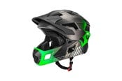 Fahrrad-Zubehör - Rockbros TS-61 10110061003 Children's Bike Helmet with Detachable Chin Size S (48-54) - Green *DEMO* - 10110061003