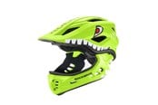 Fahrrad-Zubehör - Rockbros TT-32004 Shark Children's Bike Helmet with Detachable Jaw Size M (54-58) - Green - TT-32004