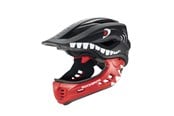 Fahrrad-Zubehör - Rockbros TT-32005 Shark Children's Bike Helmet with Detachable Jaw Size M (54-58) - Black - TT-32005