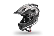Fahrrad-Zubehör - Rockbros TT-32SBTG-M children's bicycle helmet with removable chinbar size M - gray - Rockbros-TT-32SBTG-M