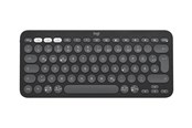 Tastaturen - Logitech Pebble Keys 2 K380s Wireless Keyboard - Tonal Graphite - Tastatur - 60% - Französisch - Schwarz - 920-011803
