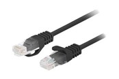 Netzwerk - Kabel - Lanberg patch cable - 2 m - black RAL 9004 - Schwarz - 2m - PCU6-20CC-0200-BK