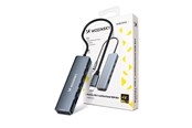 USB-Hubs - Wozinsky USB-C 6 in 1 Hub WHBC10Y4S Multifunctional Aluminum with 25 cm Cable - Gray USB-Hubs - 5907769366437