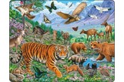 Puzzle - Larsen Puzzles Puzzle Siberian tiger summer - 36 pieces Maxi (36.5x28.5 cm) Boden - FH39