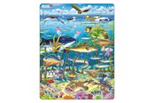 Puzzle - Larsen Puzzles Puzzle Marine Life in the North Atlantic - 60 pieces Maxi (36.5x28.5 cm) Boden - FH13