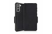 Handys - Cover & Cases - ITSKINS HYBRID FOLIO cover for Samsung Galaxy S21 4G / 5G®. Black with recycled leather - SG3S-HYBRF-BKRL