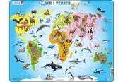 Puzzle - Larsen Puzzles Puzzle Animals in the World - 28 pieces Maxi (36.5x28.5 cm) Boden - A34