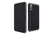 Handys - Cover & Cases - ITSKINS HYBRID FOLIO cover for iPhone XS Max®. Black and red with recycled leather - APXP-HYBRF-BRRL