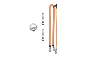 Actionkamera Zubehör - Sunnylife GS022 Multifunctional Neck Strap for Pocket 3 – Orange - OP3-GS022-C
