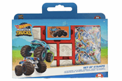 Utensilien zum Schreiben und Zeichnen - Hot Wheels Coloring Set with Stamps 41pcs. - 7143